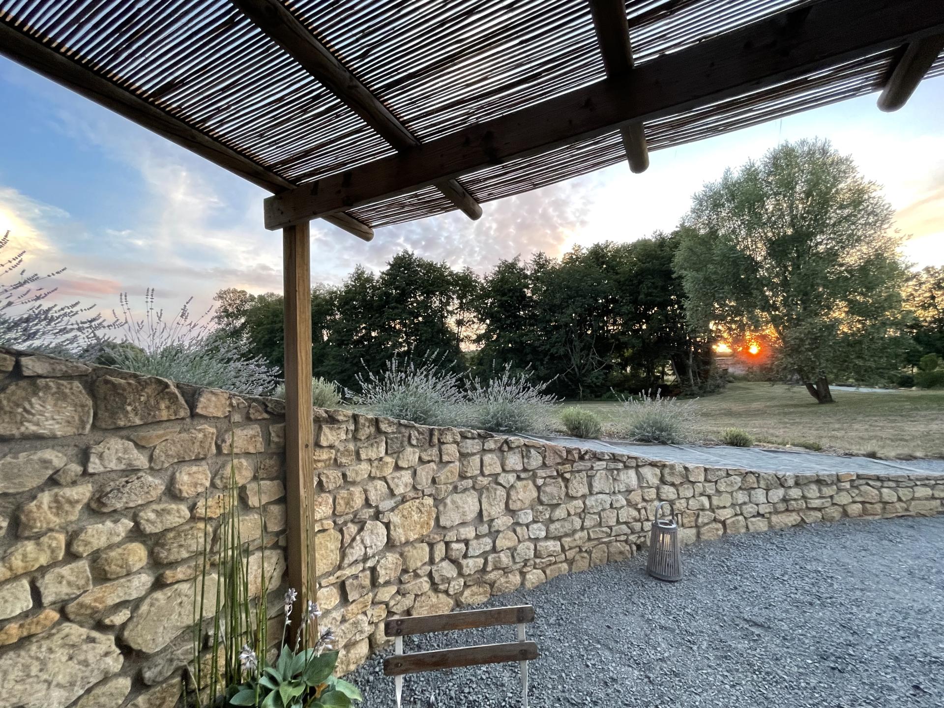 Terrasse sur jardin